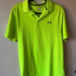 Under Armour Mens Polo - neon green